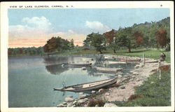 View Of Lake Gleneida Carmel, NY Postcard Postcard