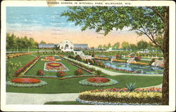 Sunken Garden In Mitchell Park Postcard