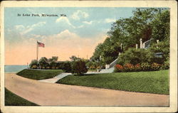 In Lake Park Postcard