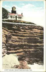 Light House, Point Conception Lompoc, CA Postcard Postcard