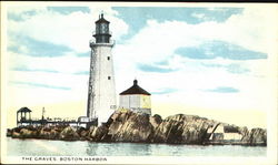 The Graves Lighthouse, Boston Harbor Postcard