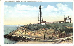 Marblehead Lighthouse Massachusetts Postcard Postcard