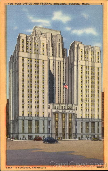 New Post Office And Federal Building Boston Massachusetts