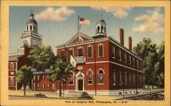 View Of Congress Hall Philadelphia Pennsylvania