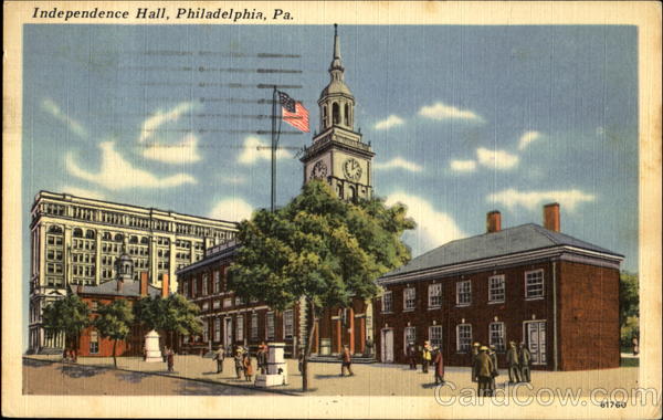 Independence Hall, Chestnut St., between 5th and 6th Sts. Philadelphia Pennsylvania