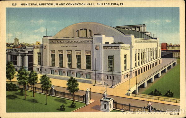 Municipal Auditorium And Convention Hall Philadelphia Pennsylvania