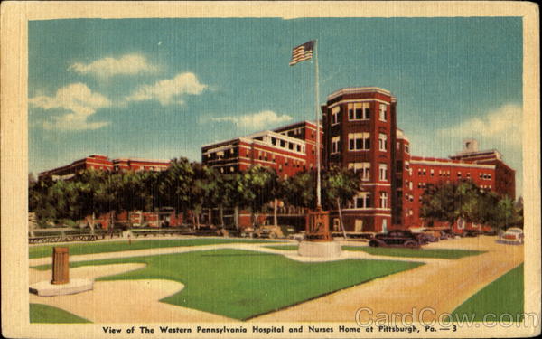 View Of The Western Pennsylvania Hospital And Nurses Home Pittsburgh