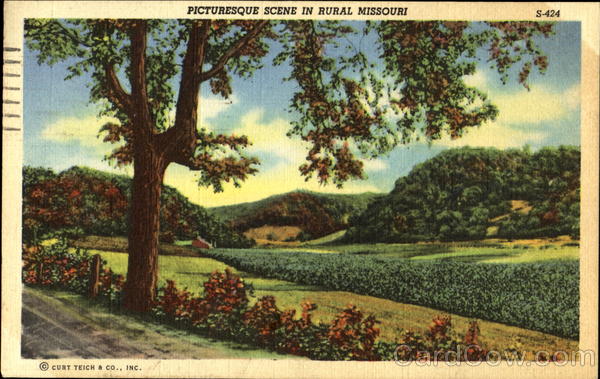 Picturesque Scene In Rural Missouri Scenic