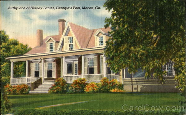 Birthplace Of Sidney Lanier Macon Georgia