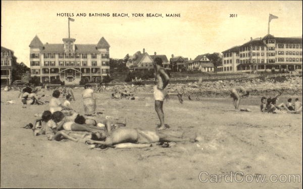 Hotels And Bathing Beach York Beach Maine