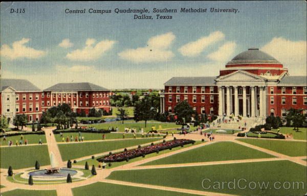 Central Campus Quadrangle, Southern Methodist University Dallas Texas