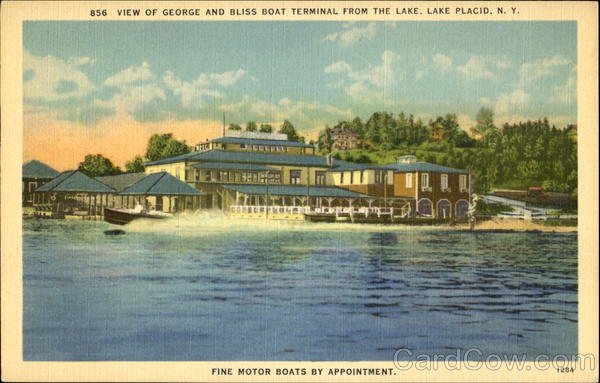 View Of George And Bliss Boat Terminal Lake Placid New York