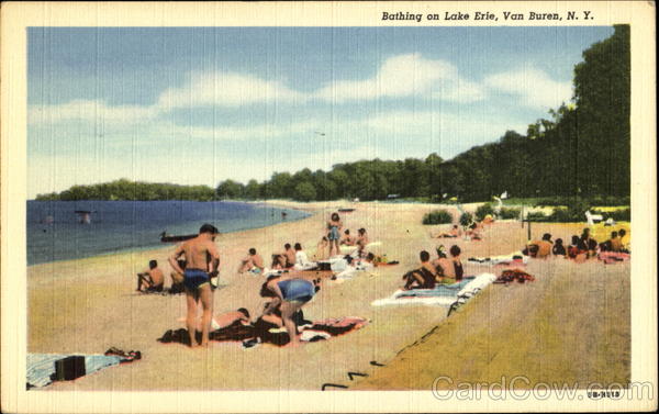 Bathing On Lake Erie Van Buren New York