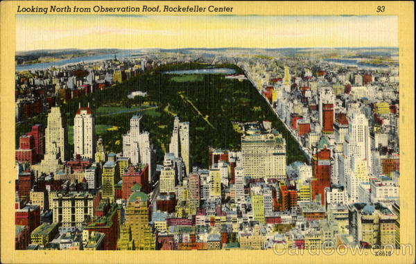 Looking North From Observation Roof New York City