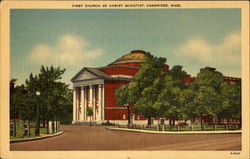 First Church Of Christ Scientist Cambridge, MA Postcard Postcard