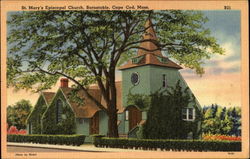 St. Mary's Episcopal Church, Cape Cod Postcard