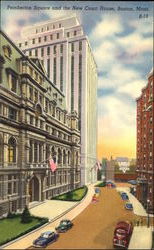 Pemberton Square And The New Courthouse Boston, MA Postcard Postcard