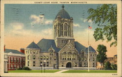 Country Court House Postcard