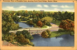 Panorama View Of Franklin Park Boston, MA Postcard Postcard