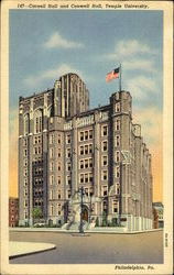 Carnell Hall And Conwell Hall, Temple University Postcard
