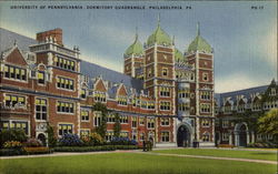University Of Pennsylvania Dormitory Quadrangle Postcard