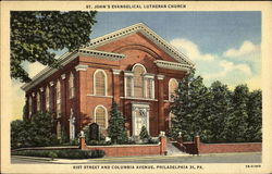 St. John's Evangelical Lutheran Church, 61st Street And Columbia Avenue Postcard
