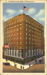 The Necho Allen Hotel Pottsville, PA Postcard Postcard