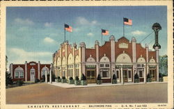 Christy's Restaurant, U. S. No. 1 and 122 Baltimore, MD Postcard Postcard