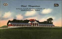 Motel Morgantown, Route 122 Postcard