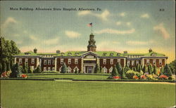 Main Building Allentown State Hospital Postcard