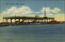 Public Steamboat Landing Erie, PA Postcard Postcard