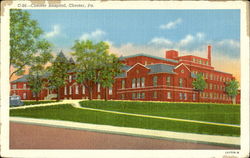 Chester Hospital Pennsylvania Postcard Postcard