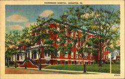 Hahnemann Hospital Scranton, PA Postcard Postcard
