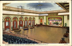 Atlantic City Auditorium And Convention Hall New Jersey Postcard Postcard