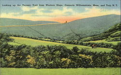 Looking Up The Taconic Trail From Western Slope Scenic, MA Postcard Postcard