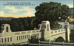 Western Entrance To Taconic Trail Williamstown, MA Postcard Postcard