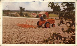 Allis-Chalmers Model C Tractor Postcard