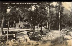 Water Falls At Camp Baxter Mount Katahdin, ME Postcard Postcard