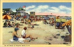 On The Beach Hampton Beach, NH Postcard Postcard