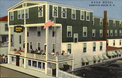 Avon Hotel Hampton Beach, NH Postcard Postcard