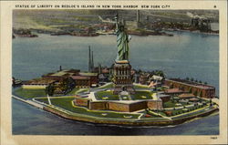 Statue Of Liberty On Bedloe's Island New York, NY Postcard Postcard