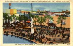 Scene In Front Of The Medicine And Health Building Postcard