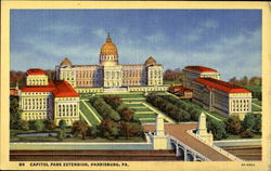 Capitol Park Extension Harrisburg, PA Postcard Postcard