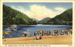Bathing Beach And Lake, Hungry Mother State Park Bathing Beach And Lake, Hungry Mother State Park