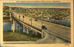 George Washington Memorial Bridge Seattle, WA Postcard Postcard