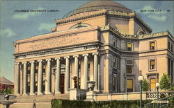 Columbia University Library New York City, NY Postcard Postcard