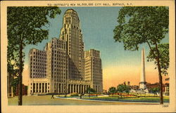 Buffalo's New $8,000,000 City Hall New York Postcard Postcard