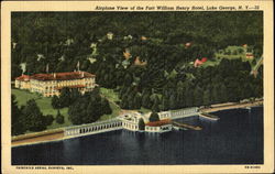 Airplane View Of The Fort William Henry Hotel Lake George, NY Postcard Postcard