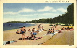 Bathing On Lake Erie Postcard
