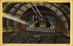 Interior Radio City Music Hall Postcard